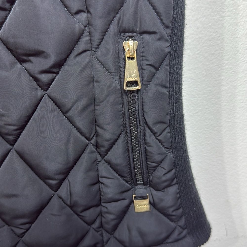 (W3)‎ Calvin Klein black quilted vest size S - Picture 6 of 14